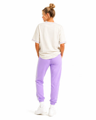 Women Oversized Tee Purple