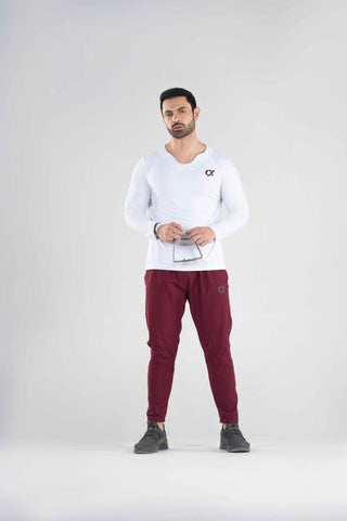 Men's CX Micro Crush Trouser in Maroon