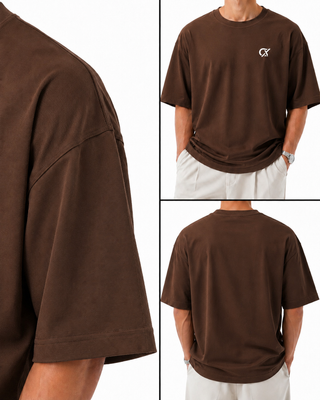 Men's CX Ribbed Motion T-Shirt in Espresso Brown