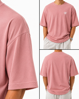 Men's CX Ribbed Motion T-Shirt in Dusty Rose