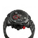 T5 Crimson Accent Black Steel Chronograph Watch