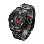 T5 Crimson Accent Black Steel Chronograph Watch