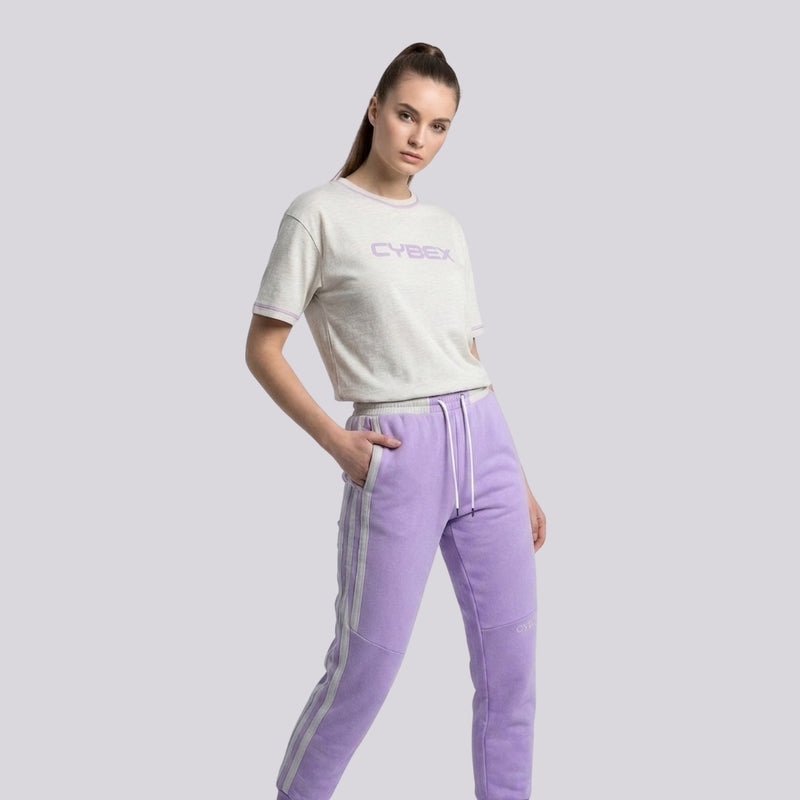 Women Oversized Tee Purple