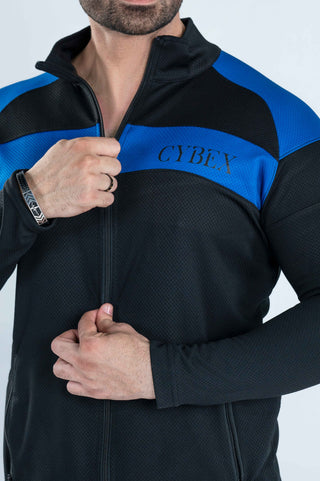 Men's CX Hyper Fit Zipper Jumper in Black