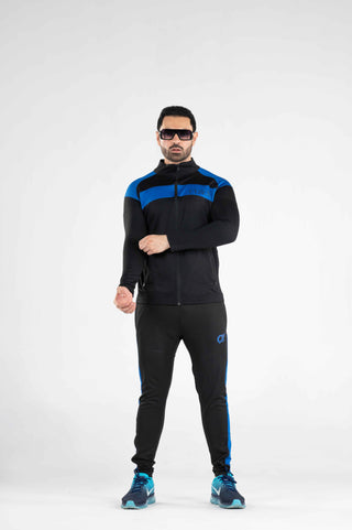 Men's CX Hyper Fit Zipper Jumper in Black