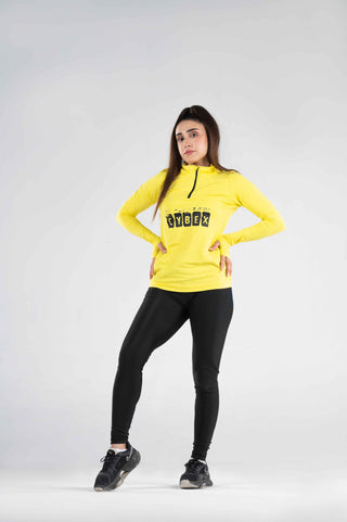 Women's CX Full Sleeves T-Shit in Yellow