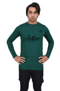Cx Plain Green T-Shirt Full Sleeves