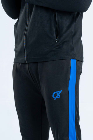 Men's CX Trouser Aero Boost in Black with Blue Panel