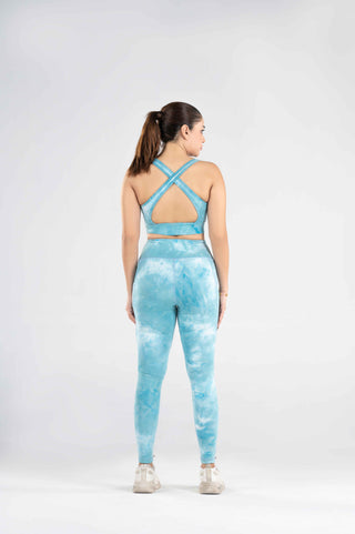 Women's CX Leggie Bra Set Volt Pro Active Wear in Blue