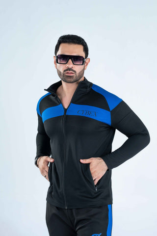 Men's CX Hyper Fit Zipper Jumper in Black