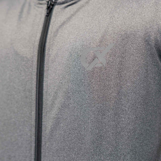 Men's CX Power Flow Zipper Hoodie in Gray