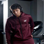 Men's CX Track Suit Cyber Boost Gear in Maroon