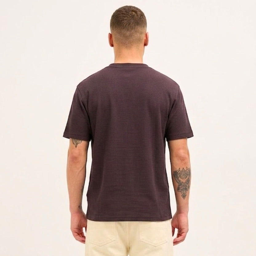 Men's CX Ribbed Motion T-Shirt in Espresso Brown
