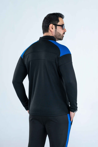 Men's CX Hyper Fit Zipper Jumper in Black