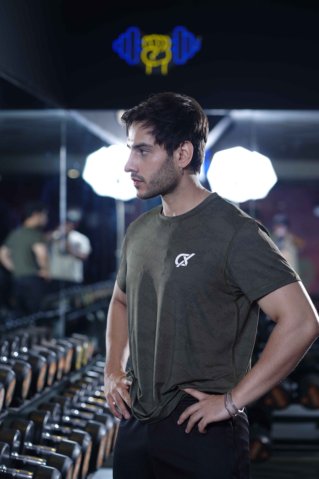 Men's Cx Raw Motion Half Sleeves T-Shirt in Black