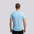 Men's CX Ribbed Motion T-Shirt in Sky Blue