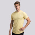 Men's CX Ribbed Motion T-Shirt in Pastel Yellow