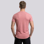 Men's CX Ribbed Motion T-Shirt in Dusty Rose