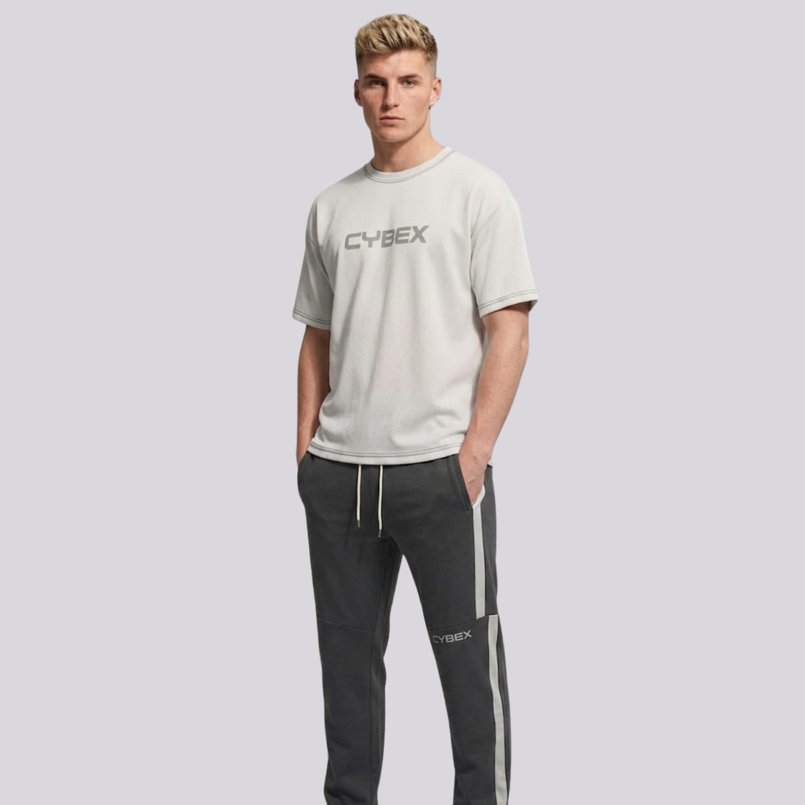 Men's CX Statement Oversized Tee in Stone White