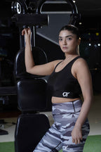 Women's Cx Dark Camouflage Leggie in Gray