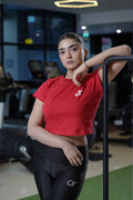Women's Cx Periwinkle Top in Red