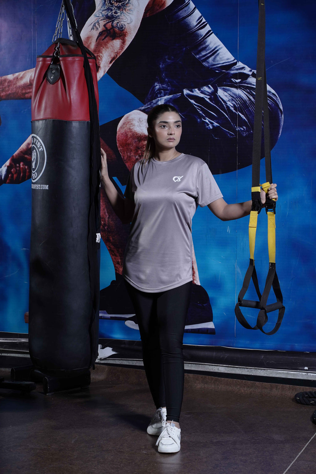 Women's Cx Heat Shift Half Sleeves T-Shirt in Gray