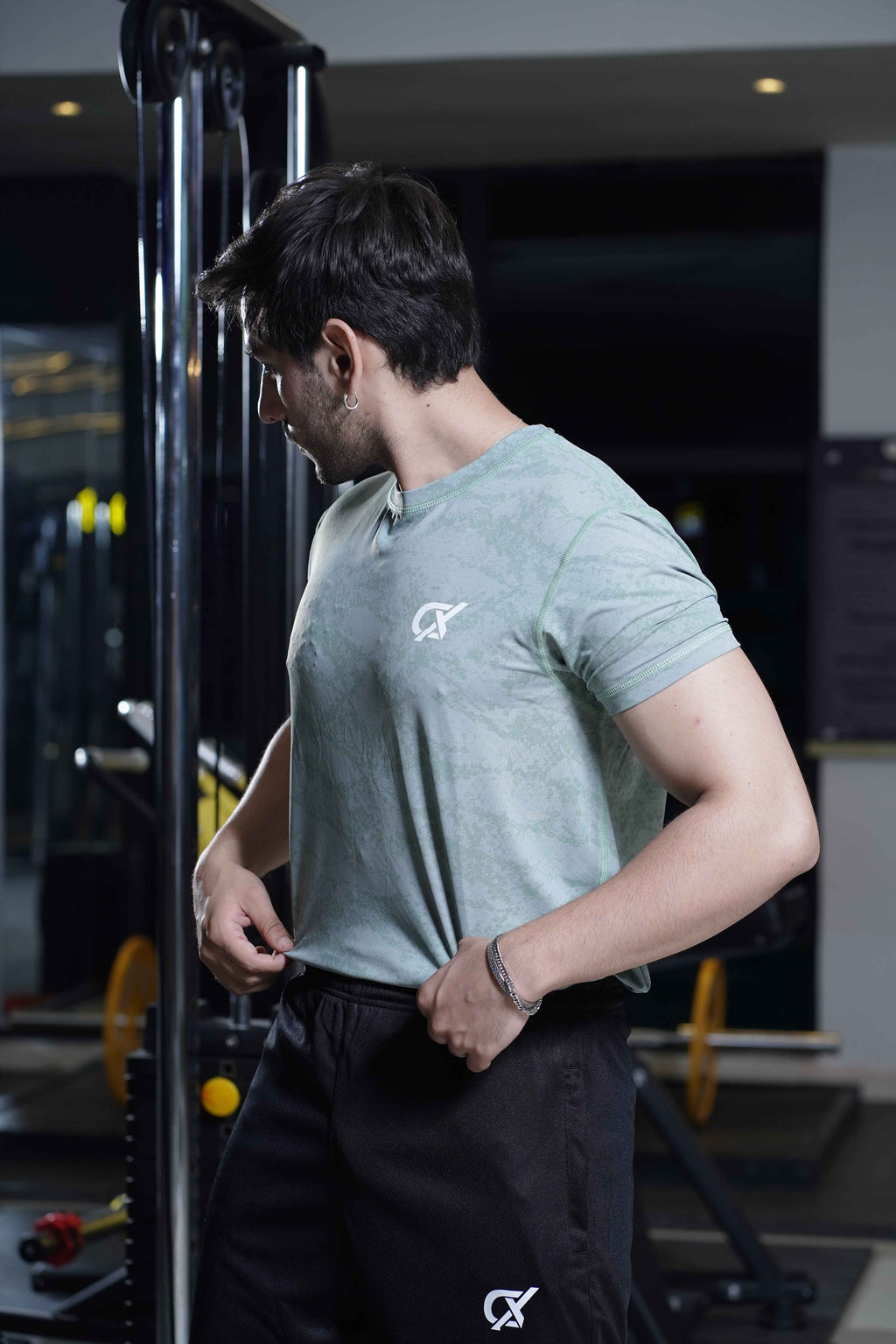 Men's Cx Raw Motion Half Sleeves T-Shirt in Black