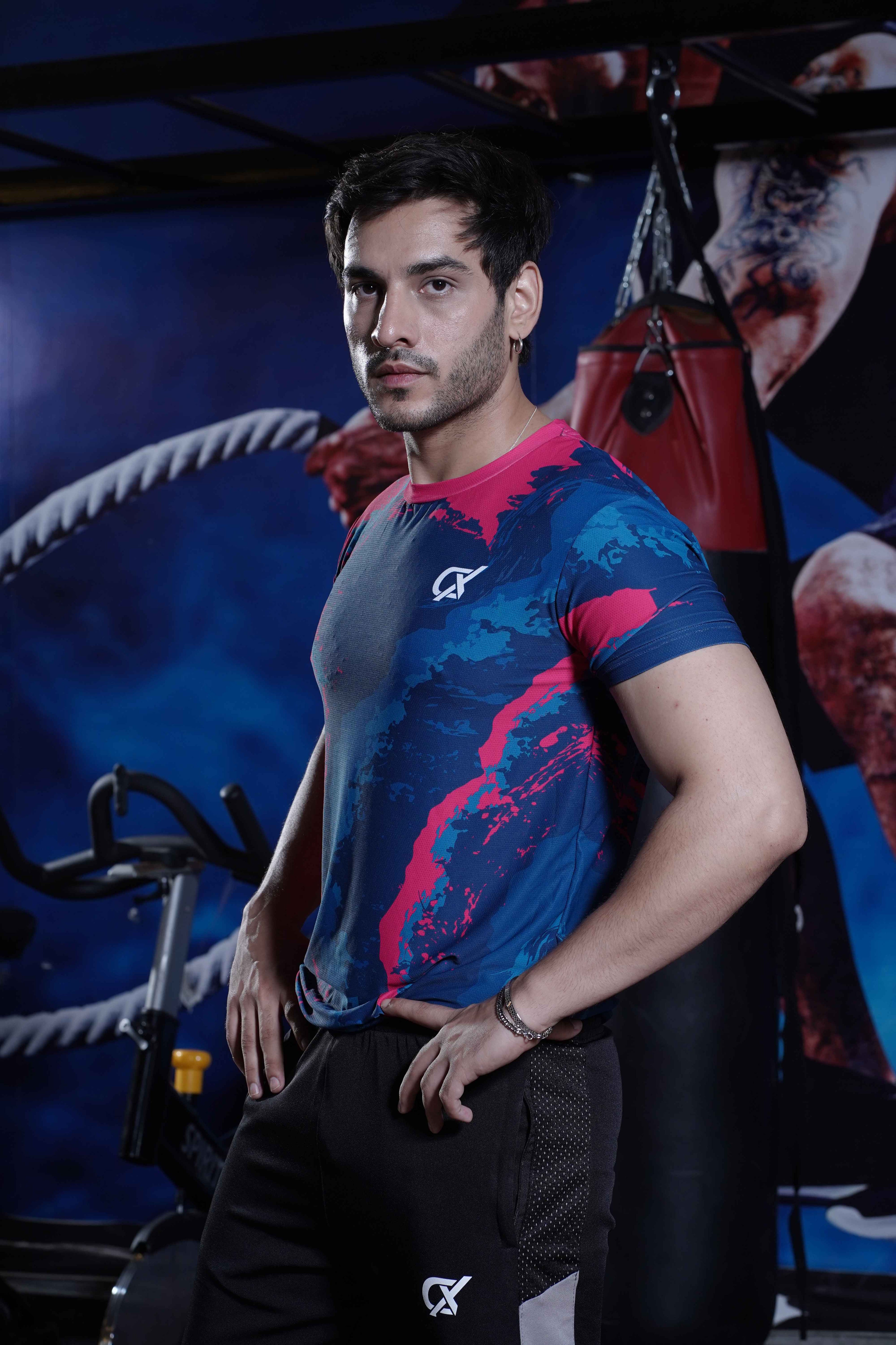 Cx Multi Zone Half Sleeves T-shirt for Men