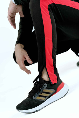 Men's CX Trouser Aero Boost in Black with Red Panel