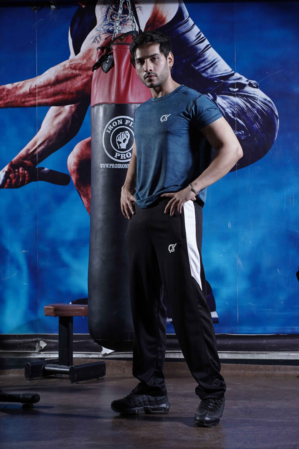 Men's Cx Raw Motion Half Sleeves T-Shirt in Blue