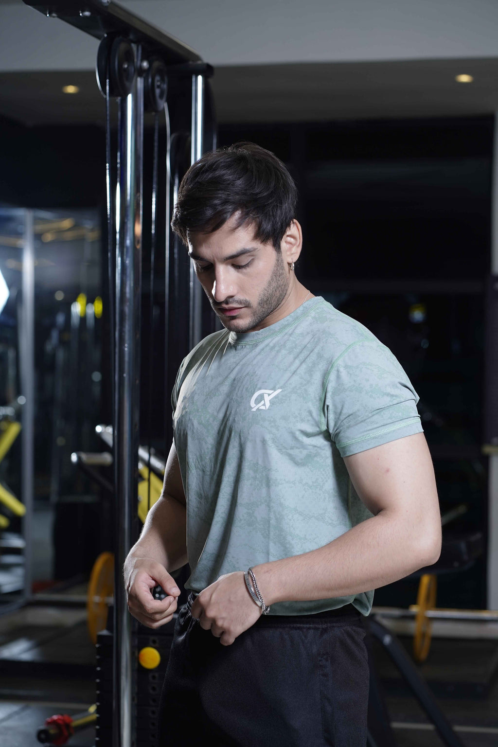 Men's Cx Raw Motion Half Sleeves T-Shirt in Black